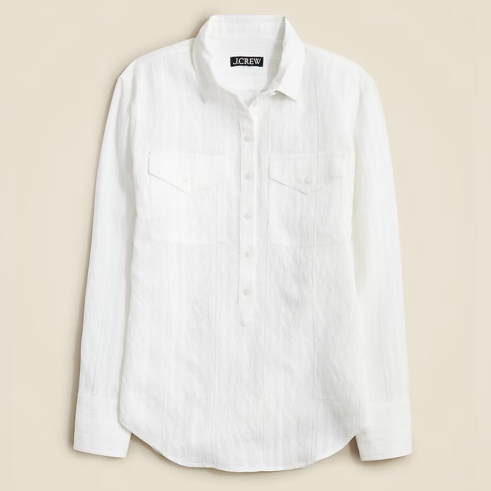 J. Crew Textured popover top‎ size
Medium